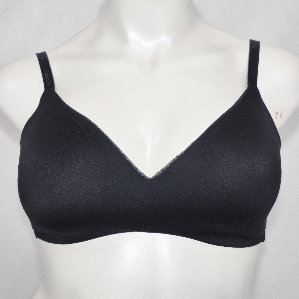 LARGE Calvin Klein QP2101 QP2101S Microfiber Lightly Lined Wire Free Bra Black